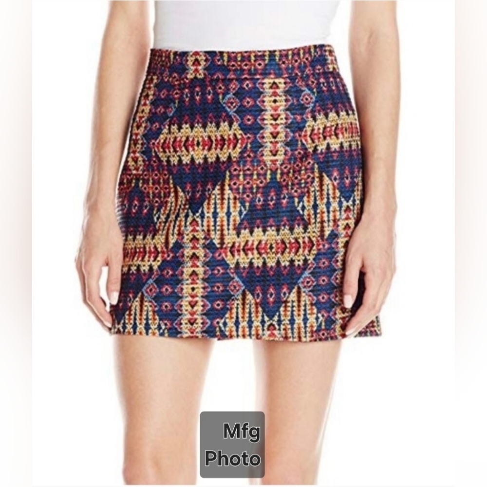 Sam Edelman Bohemian Rhapsody Metallic A-Line Mini Skirt, Womens 4